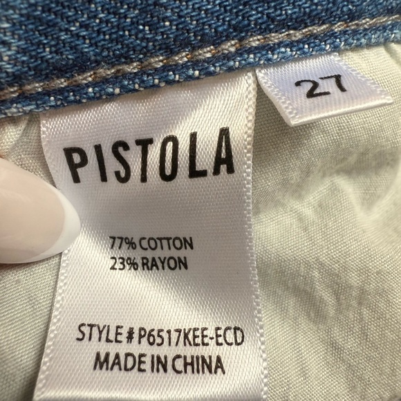 Pistola Distressed Straight Leg Jean - Picture 3 of 5